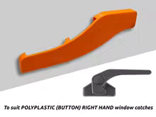 2 RV window safety locks, suitable for left/right sides, compatible with PolyPlastic