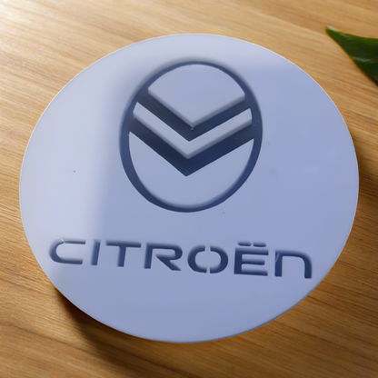 Citroën "Inverted Chevron" Coaster Set (Pack of 4) – High-Visibility Edition