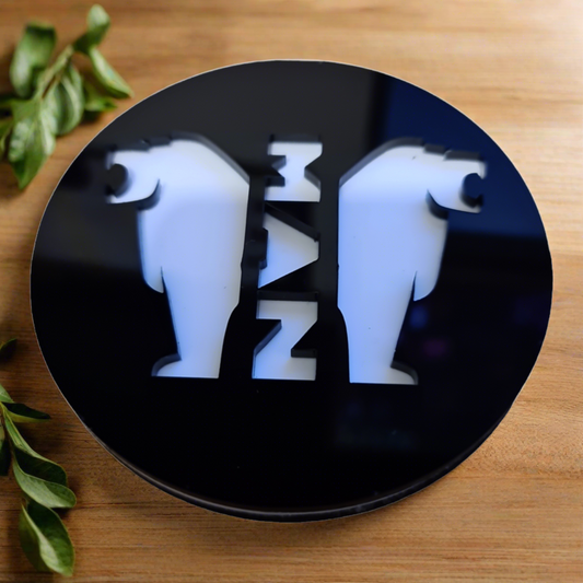 Man TGE Black/White Coaster SET OF 4