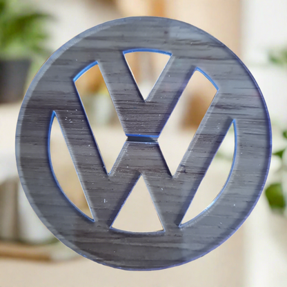 VW "Signature" Coaster Set (Pack of 4) – Classic Monochrome Edition