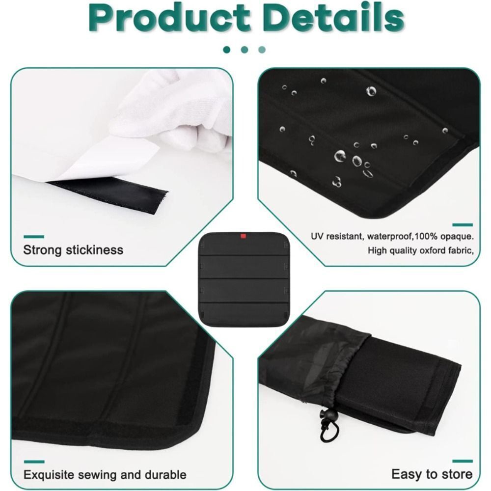 Sunroof Sunshades Cover Foldable Sun Shield Durable Campervan/Motorhome Vents Skylight Insulator Cover, Blackout Cover